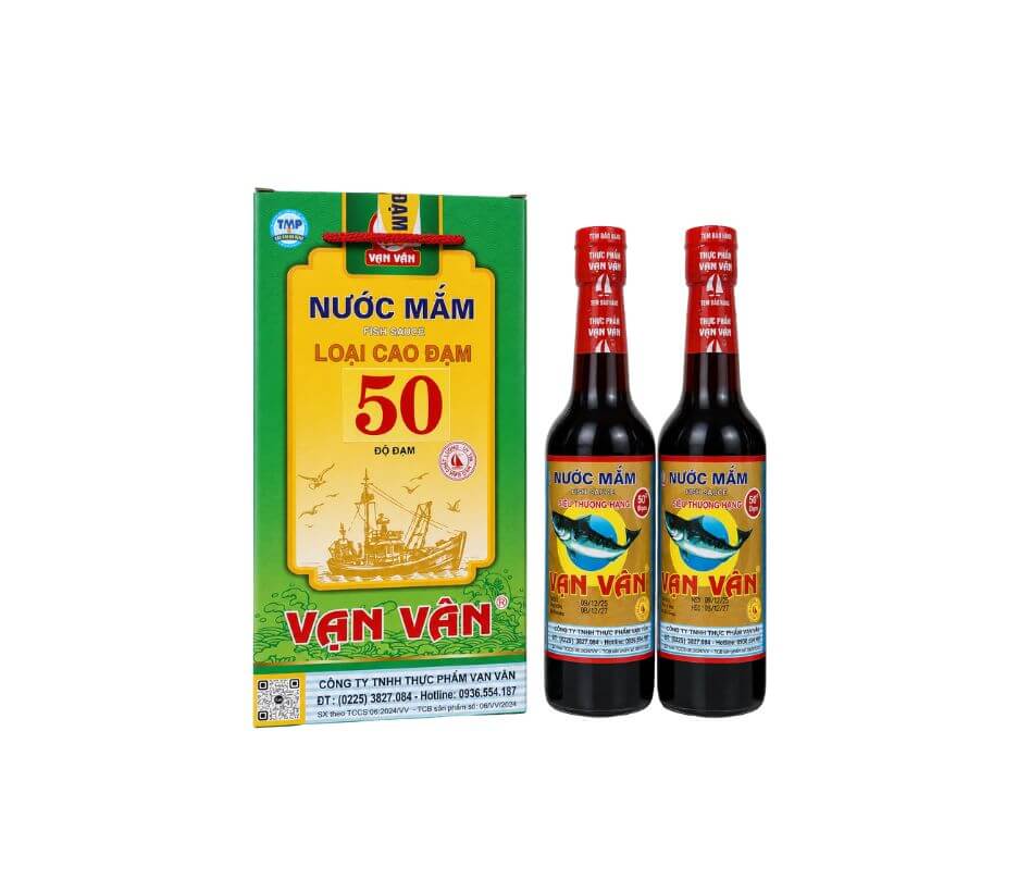 Nước Mắm Vạn Vân Siêu Thượng Hạng Cao Đạm 50 Độ Đạm